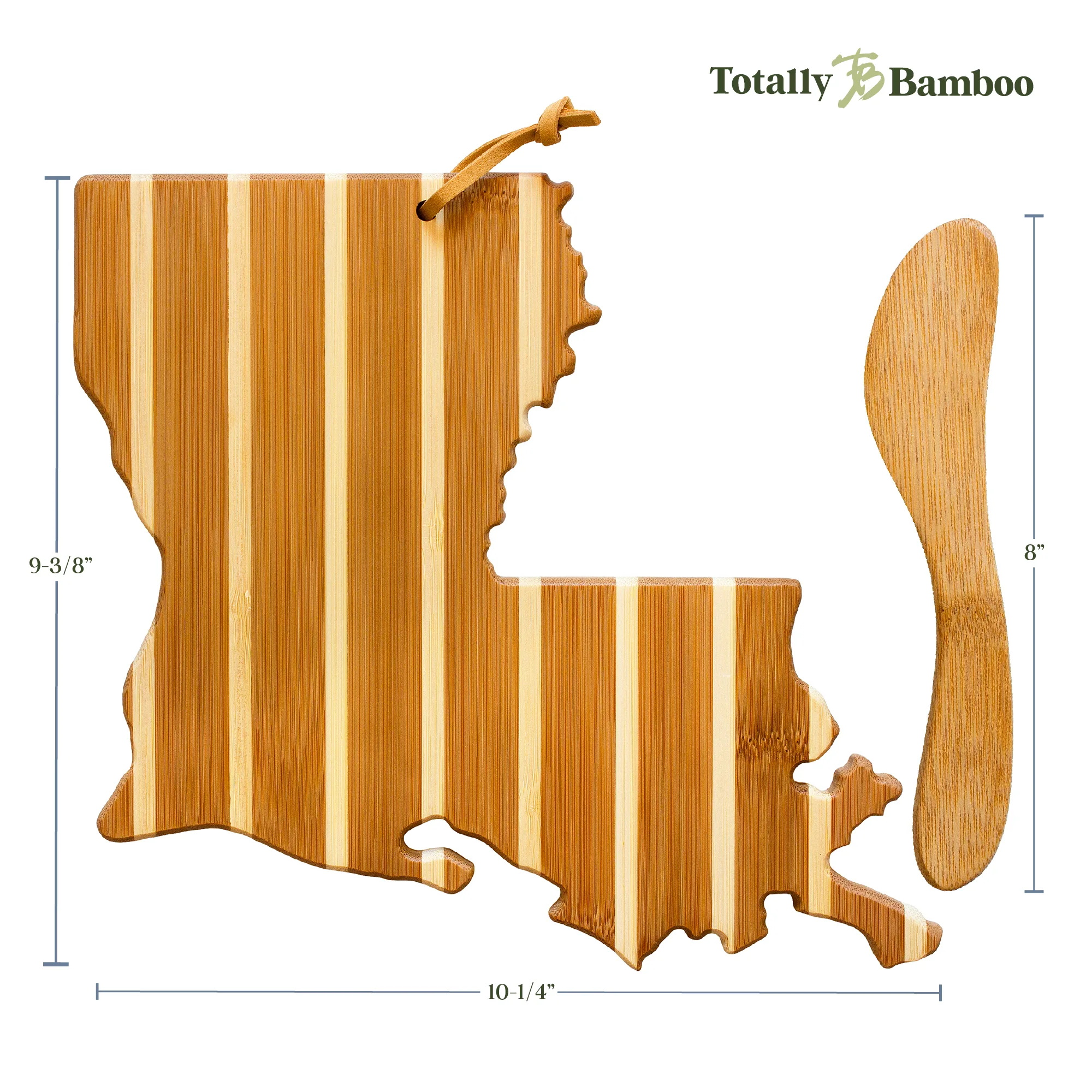 Louisiana Charcuterie Board with Spreader Knife Gift Set view 6