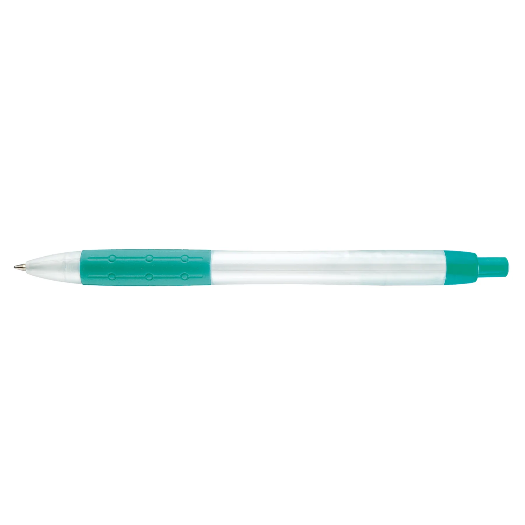 Translucent Pearl White/Teal Green Blank Back View