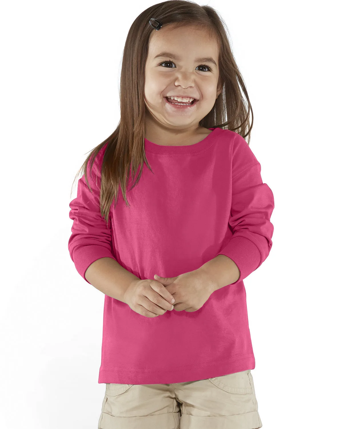 Rabbit Skins Toddler Long-Sleeve Fine Jersey T-Shirt view 6