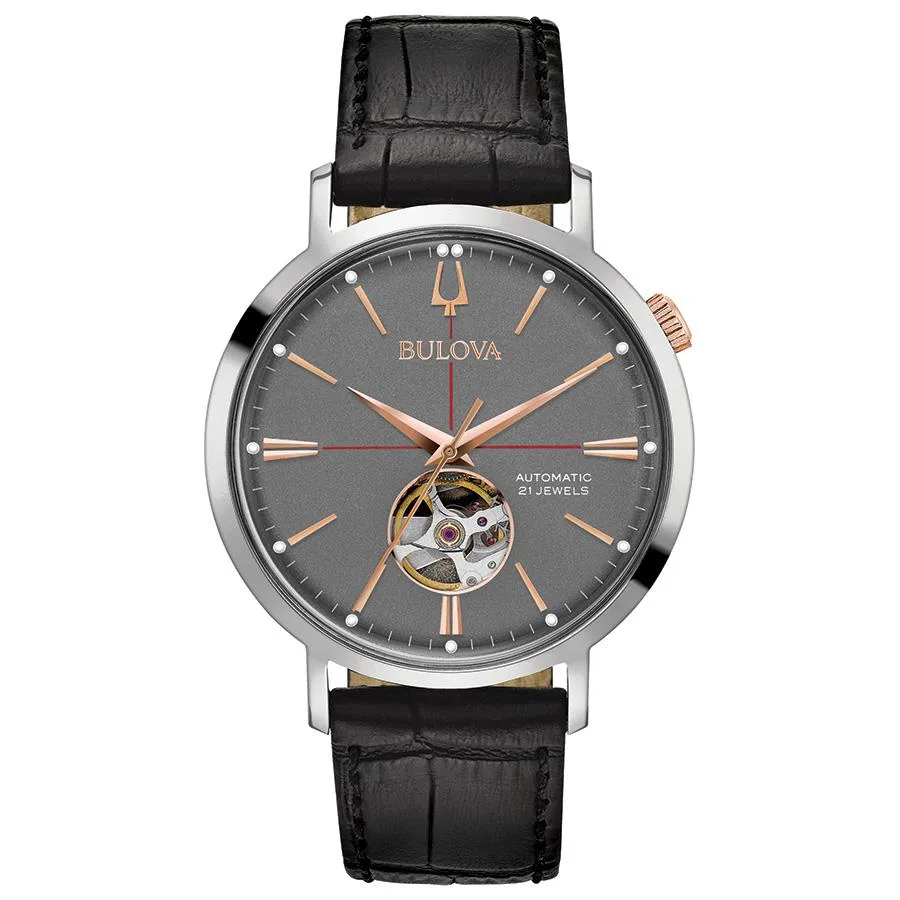 Bulova Watches Men's Classic Automatic Collection- Aerojet Strap Watch