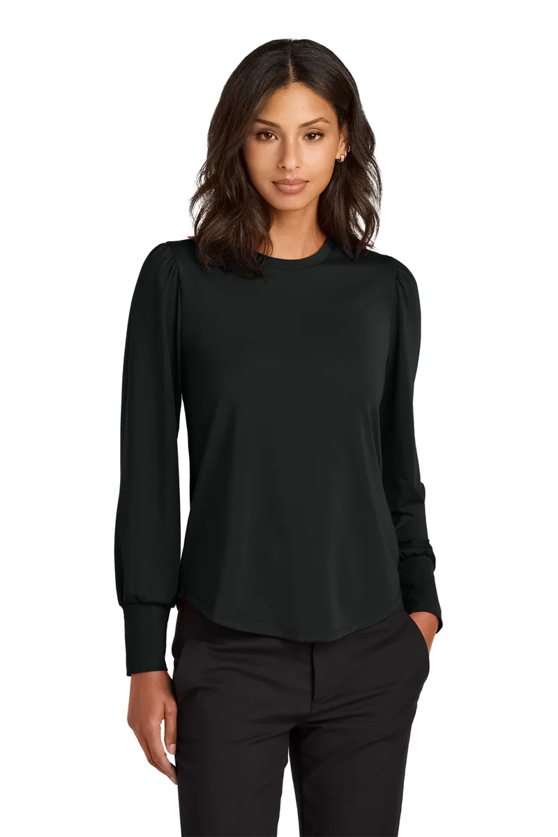 Mercer+Mettle® Women's Stretch Jersey Long Sleeve Blouson Top