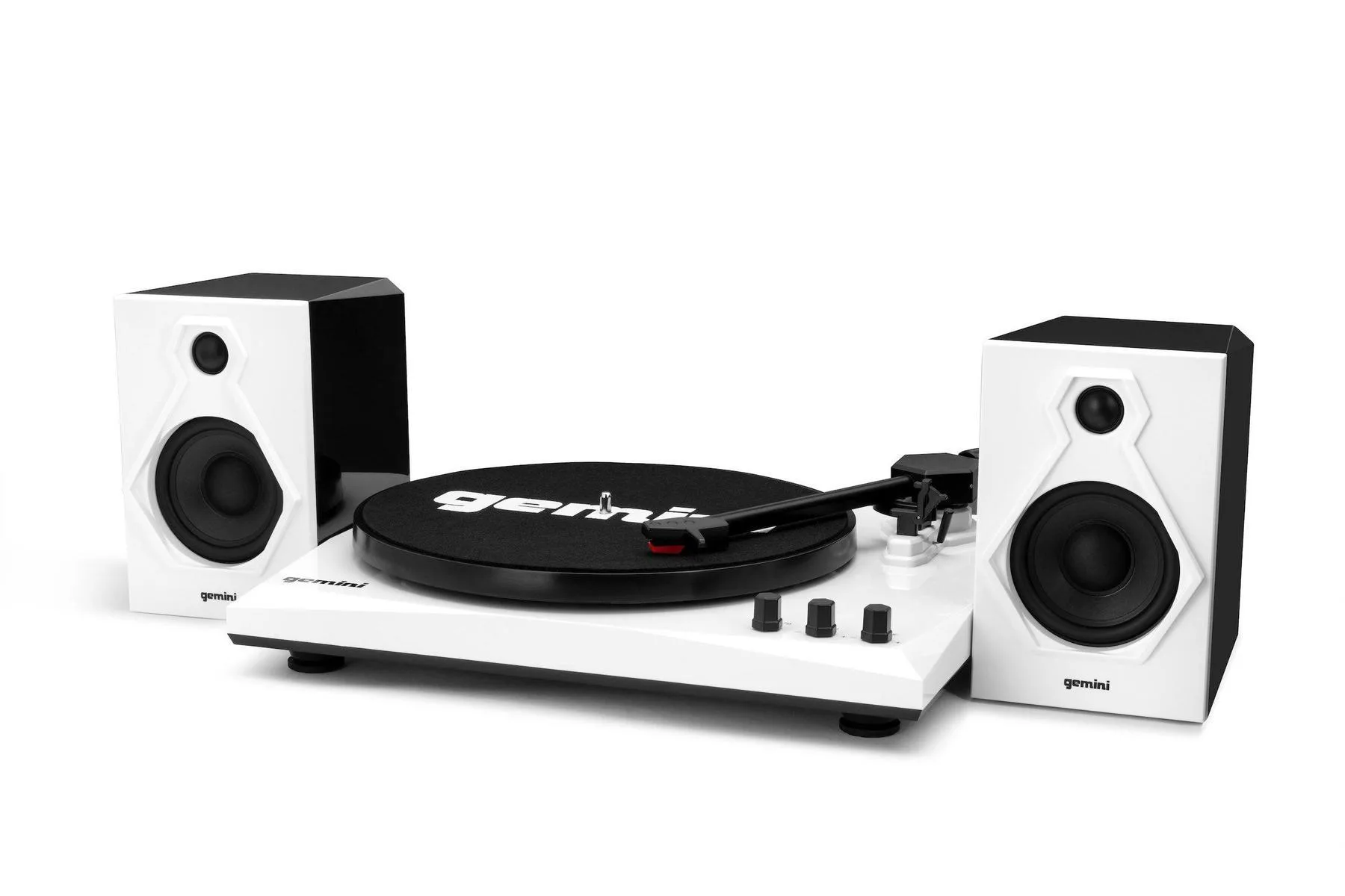 Gemini Vinyl Record Player Turntable w/Bluetooth And Dual Stereo Speakers