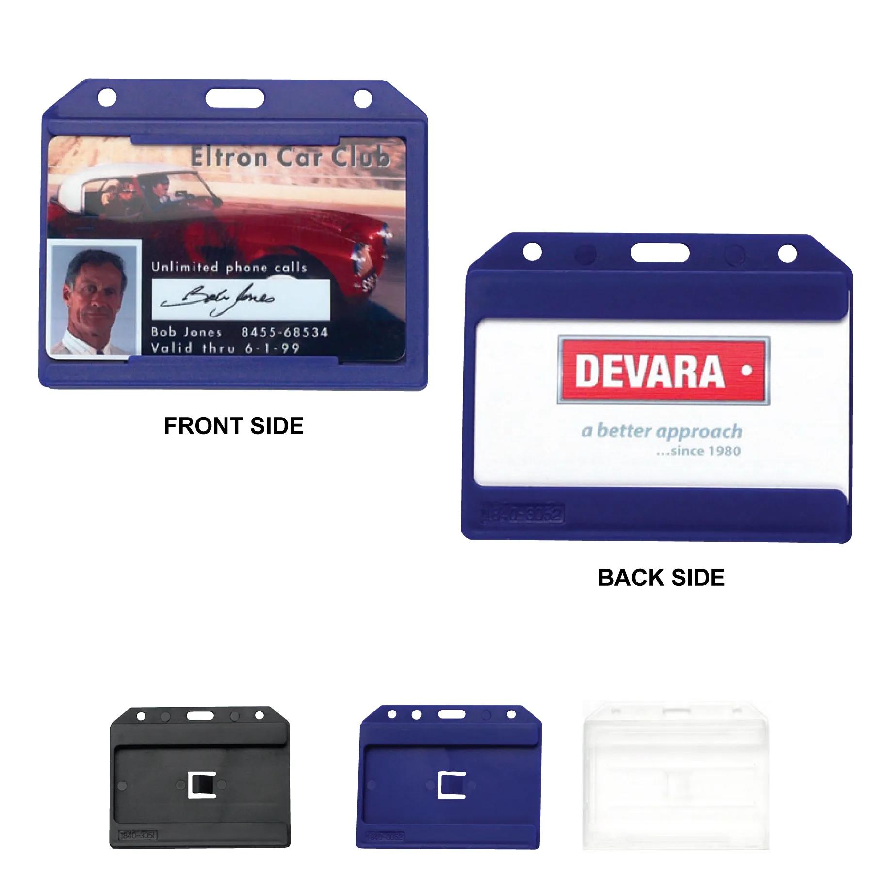Rigid Horizontal Card Holder