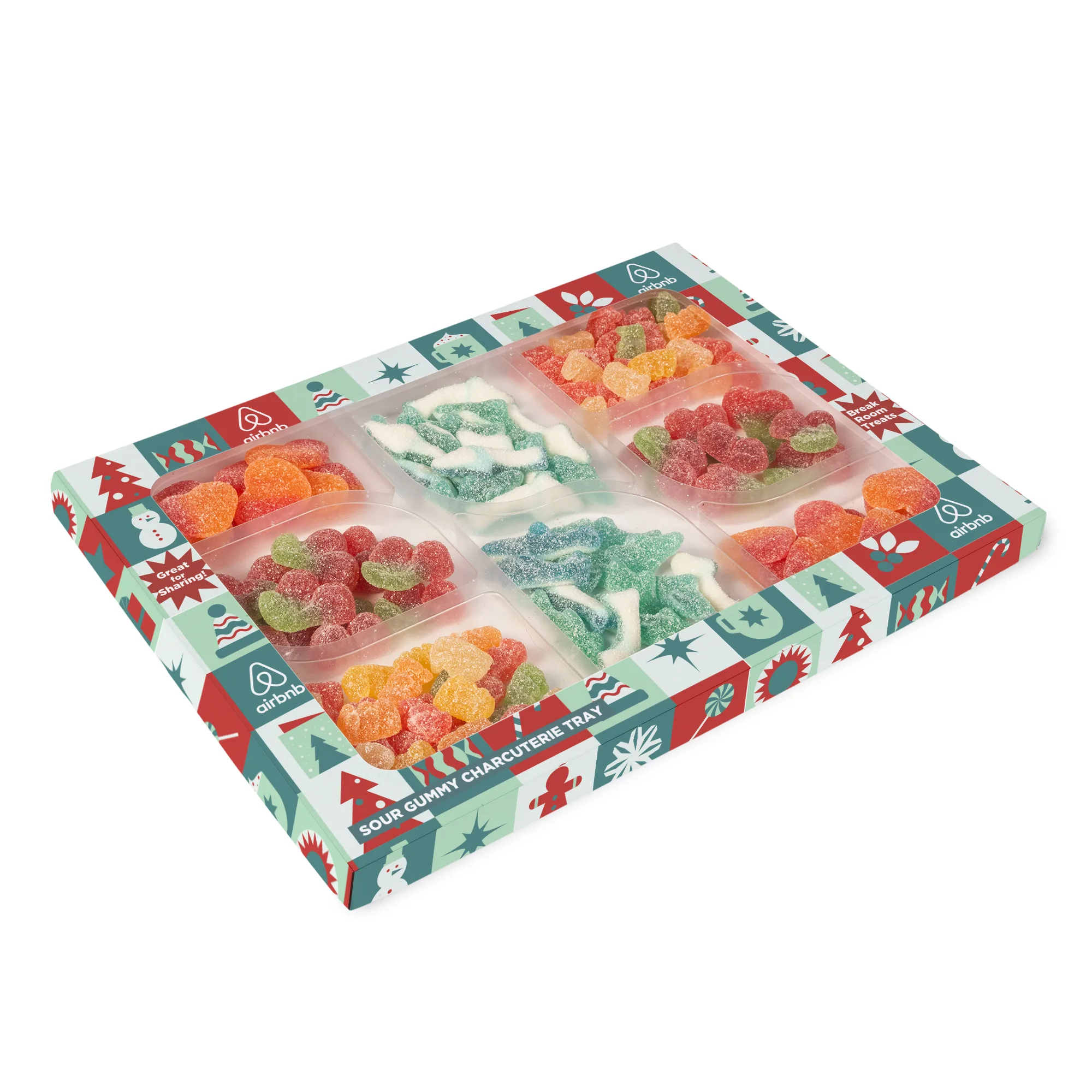 Sour Gummy Charcuterie Tray in Custom Box view 2