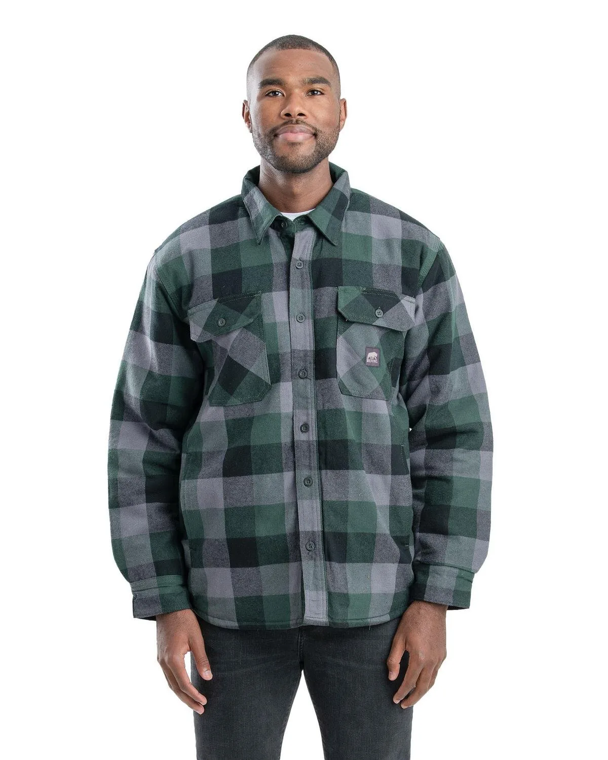 Berne Apparel Men's Tall Timber Flannel Shirt Jacket