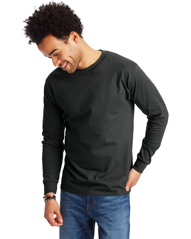 Hanes Printables Adult Long-Sleeve Beefy-T® view 2