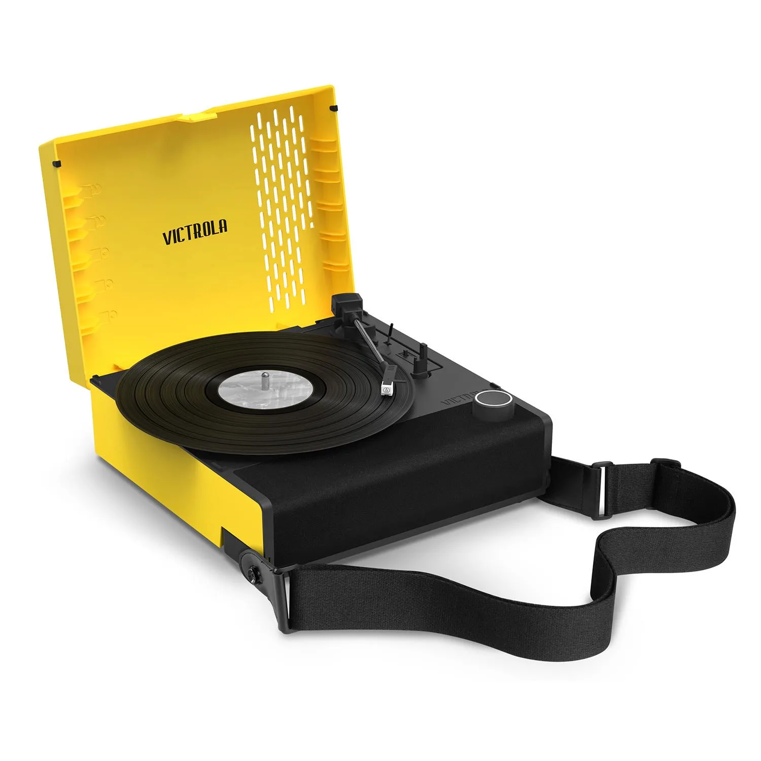 Victrola Revolution Go Portable Record Player In Yellow