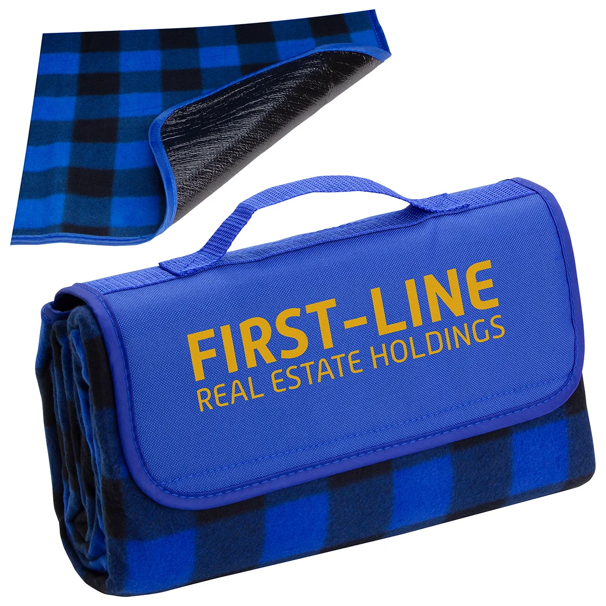Plaid Barrel Fleece Picnic Blanket view 5