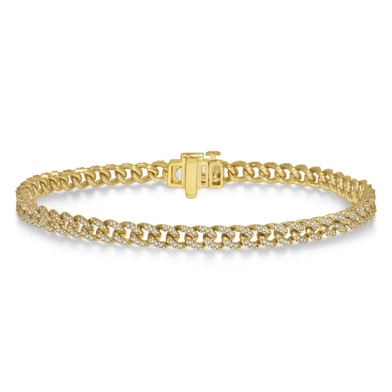 Jilco Inc Diamond Curb And Cuban Bracelet