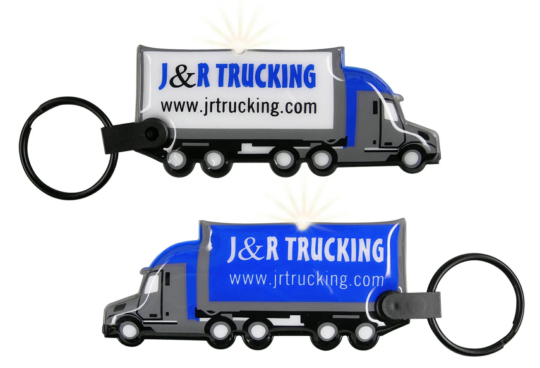 ShapeLights™ Color-A-Shape Key Ring Flashlight (Semi Truck)