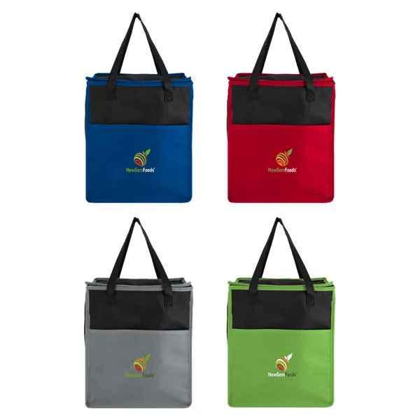 Crystal Cove Recycled Non Woven Grocery Cooler view 2