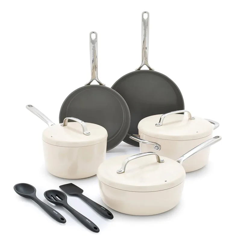 GreenPan GP5 Colors Ceramic Nonstick 11-Piece Cookware Set