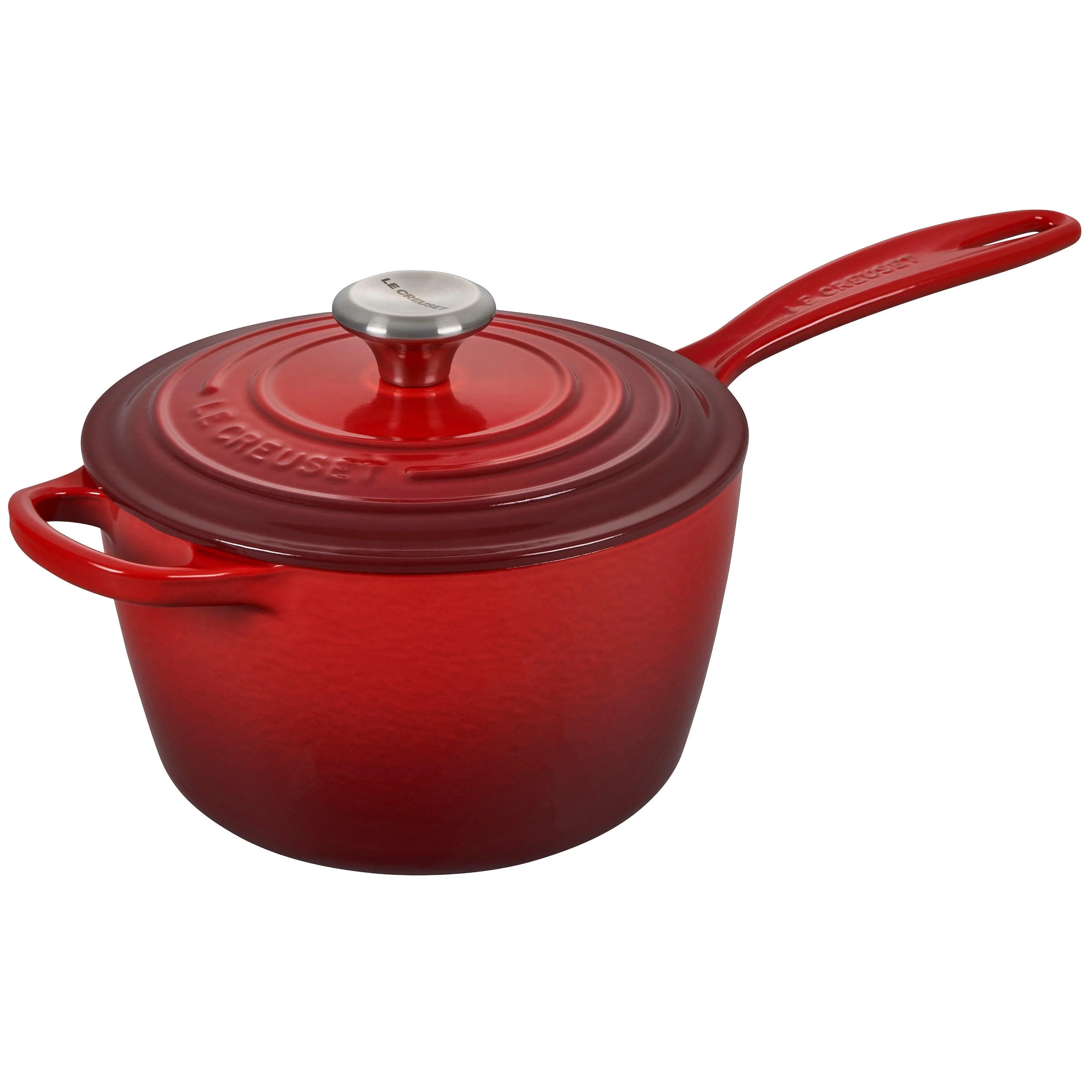 Le Creuset 2.25Qt Signature Cast Iron Saucepan Cerise