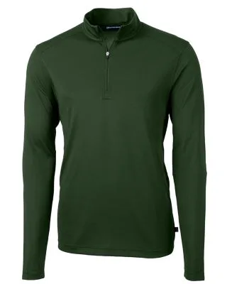 Cutter & Buck Virtue Eco Pique Recycled Quarter Zip Mens Pullover view 4