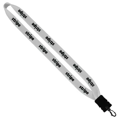 3/4" Cotton Lanyard with Plastic Snap-Buckle Release & Swivel Hook
