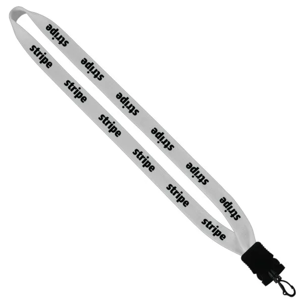 3/4" Cotton Lanyard with Plastic Snap-Buckle Release & Swivel Hook