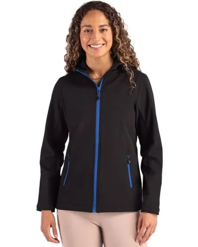 Clique Tempo Recycled Stretch Softshell Womens Hooded Jacket view 7