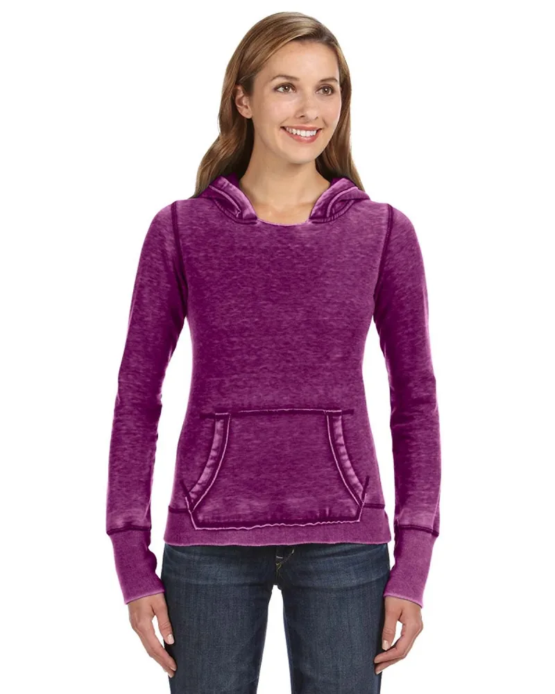 J AMERICA Ladies' Zen Pullover Fleece Hooded Sweatshirt view 5