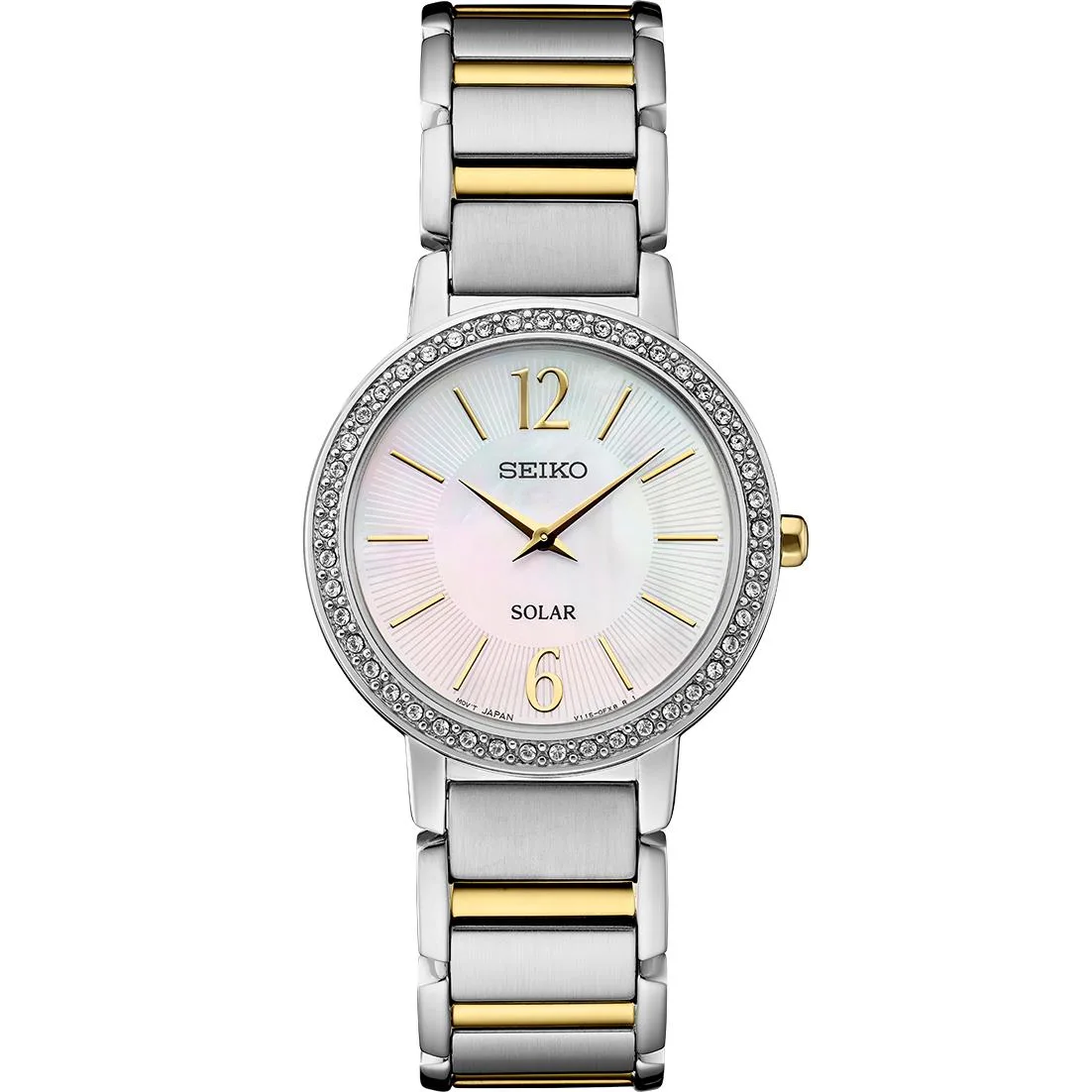 Seiko Watch Crystals Tt Solar Mother Of Pearl Dial