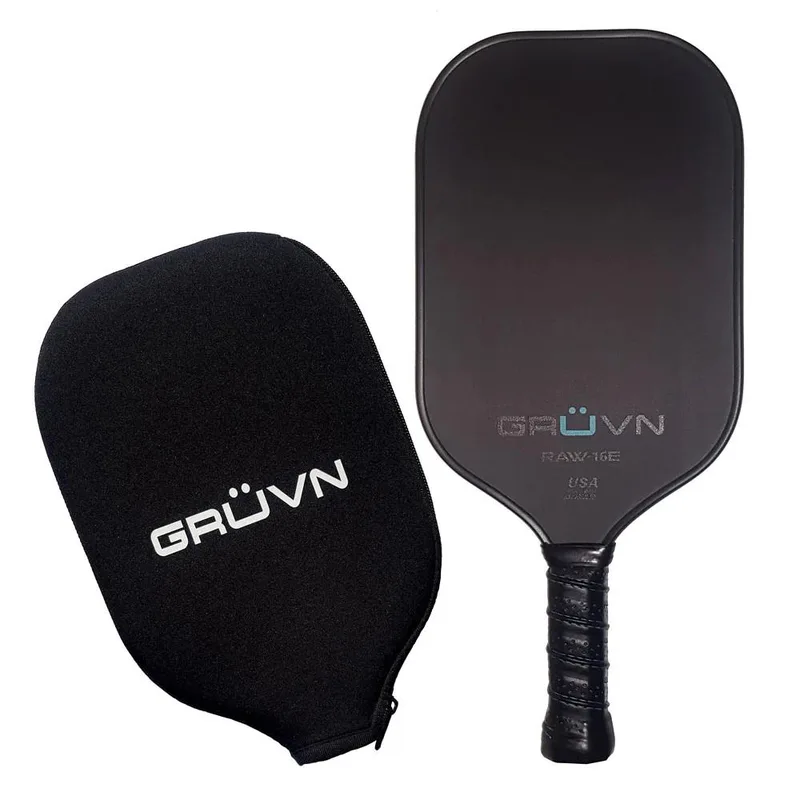 GRUVN Raw-16E Pickleball Paddle Size 16.5'' - Black/Blue