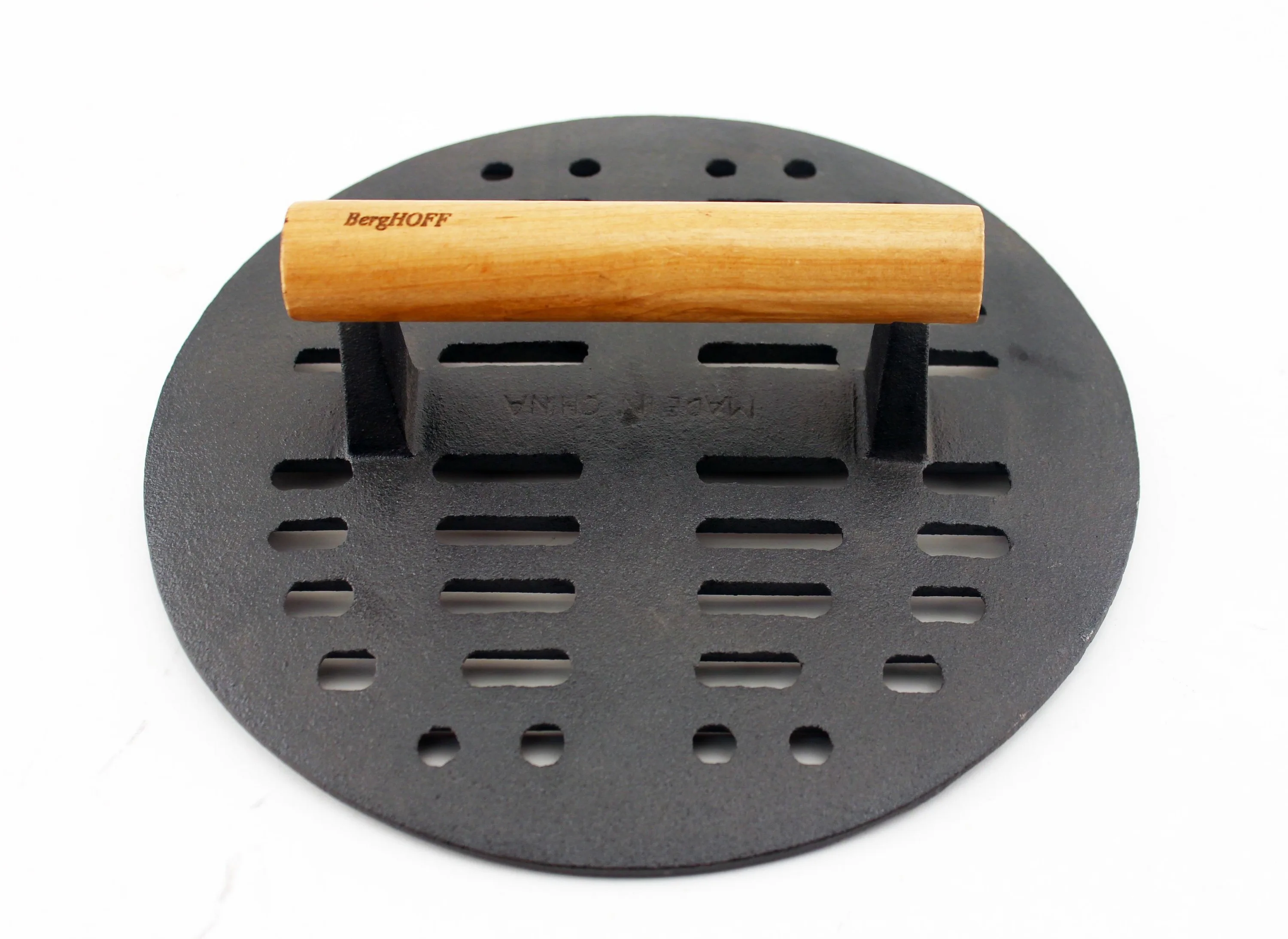 BergHoff Cast Iron Slotted Steak Press
