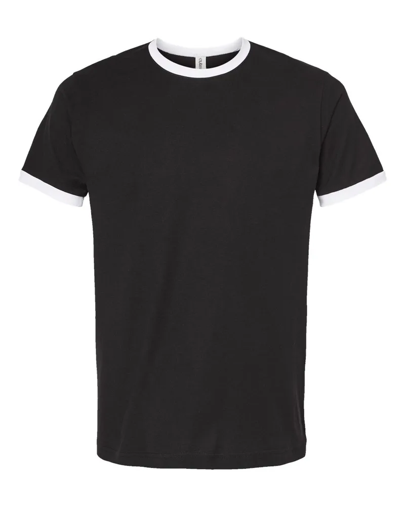 Tultex® Unisex Fine Jersey Ringer Short Sleeve T-Shirt view 3