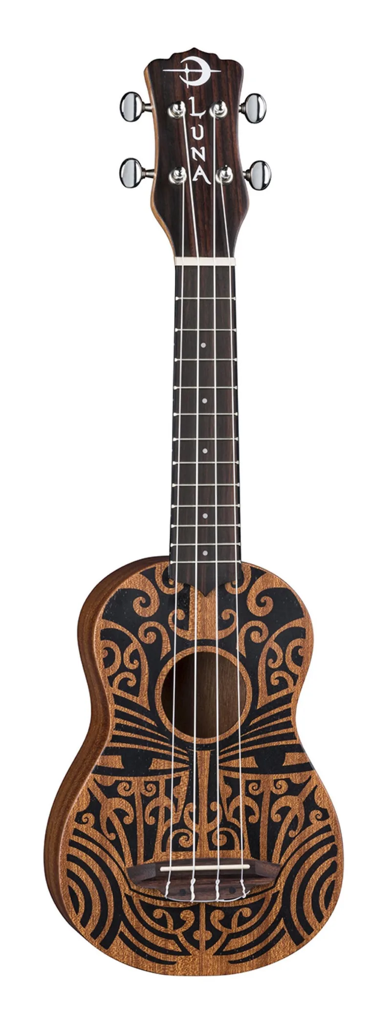 Luna Tribal Soprano Mahogany Acoustic Ukulele