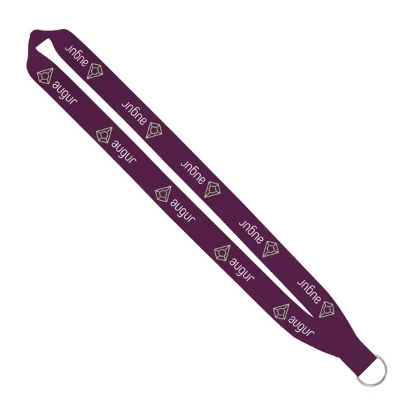 IMPORT Rush 1" Dye-Sublimated Lanyard with Sewn Silver Metal Split-Ring view 4