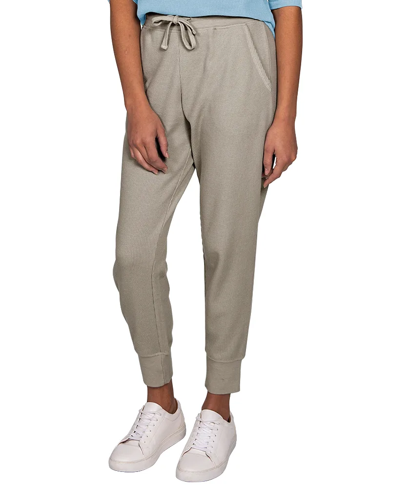 Women's Lightweight Waffle Joggers view 5