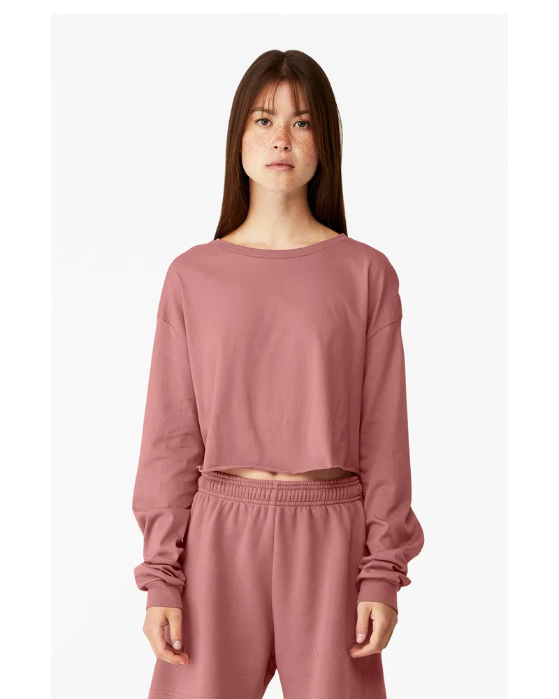 BELLA+CANVAS Ladies' Cropped Long-Sleeve T-Shirt view 5