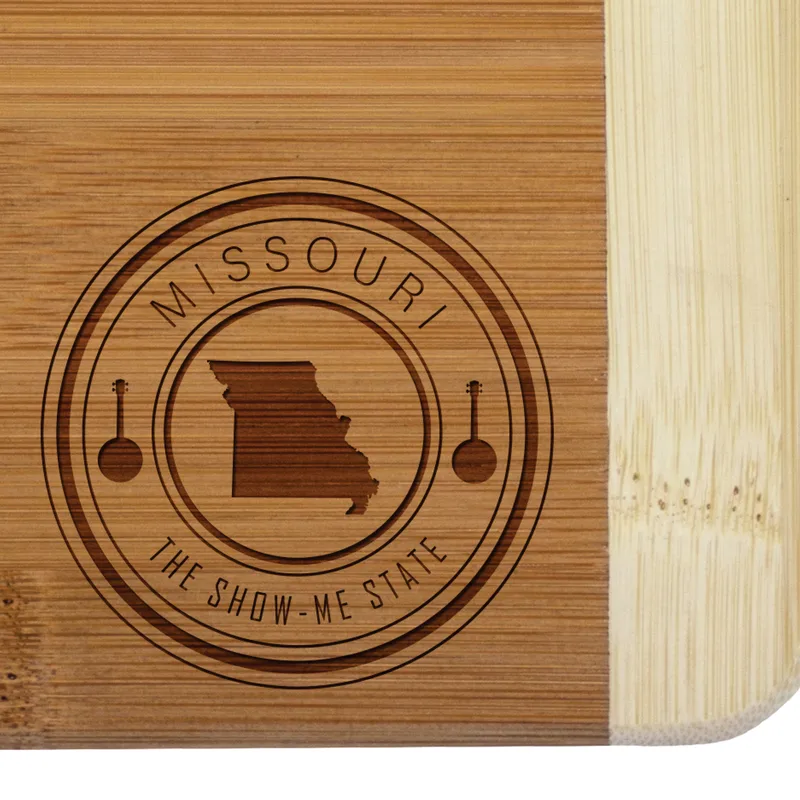 Missouri State Stamp 2-Tone Bar Board view 2