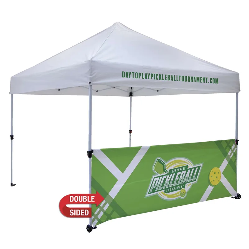 10' Omni Tent Half Wall Kit (UV-Printed, Double-Sided)