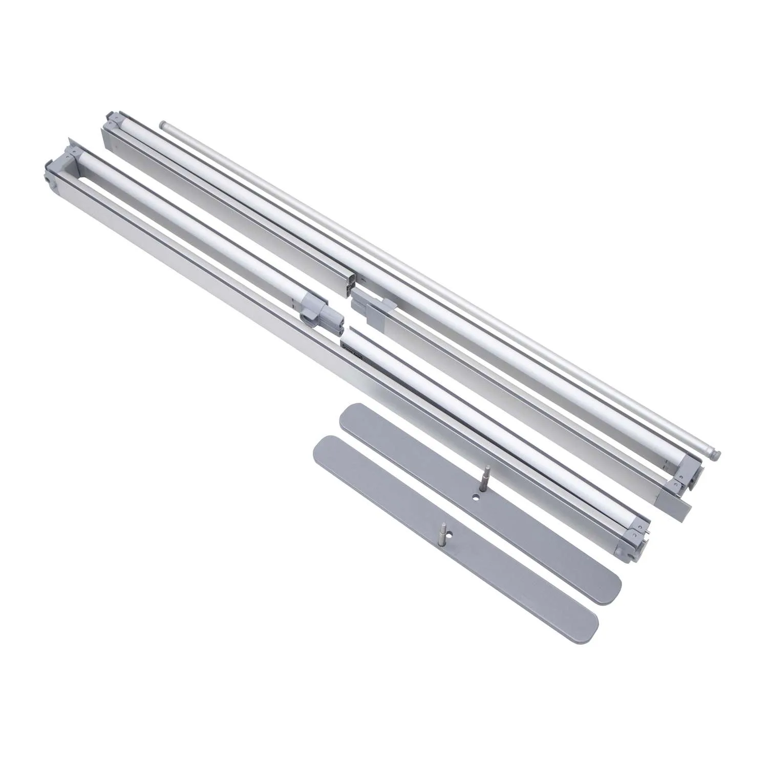 Journey SEG Half Wall Hardware With 90 Degree Connectors view 3
