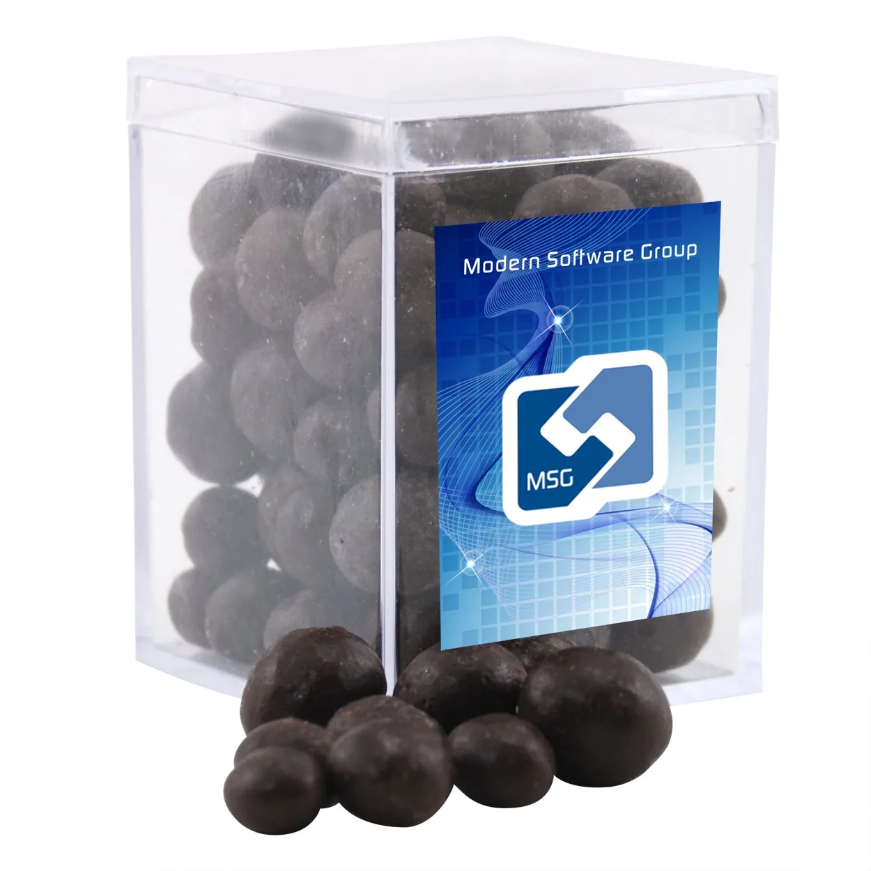 Acrylic Box w/Choc Espresso Beans