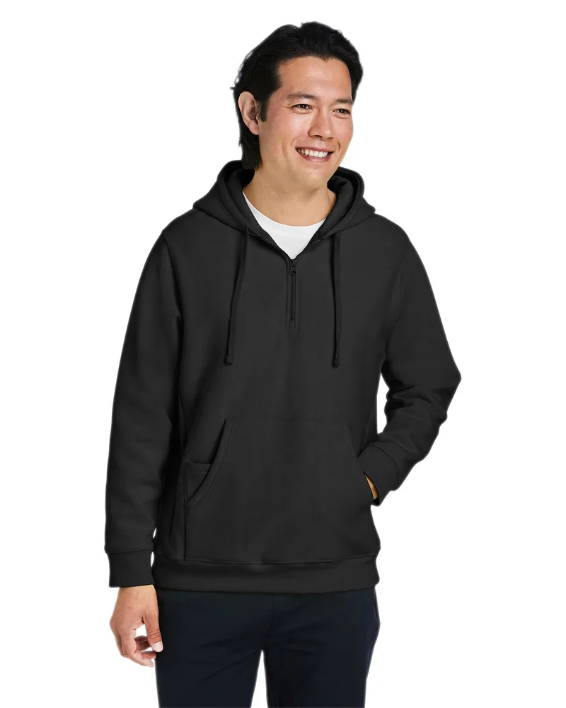 Team 365 Unisex Zone HydroSport™ Heavyweight Quarter-Zip Hooded Sweatshirt view 2