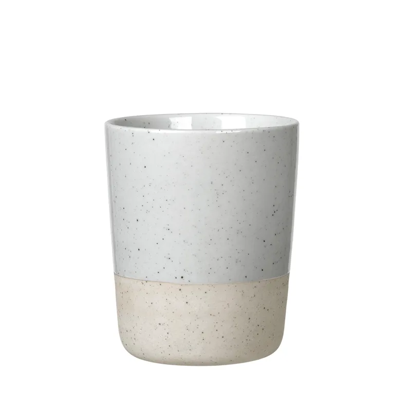 Blomus Sablo - Ceramic Stoneware Thermo Mug Set Of 2 - Cloud White