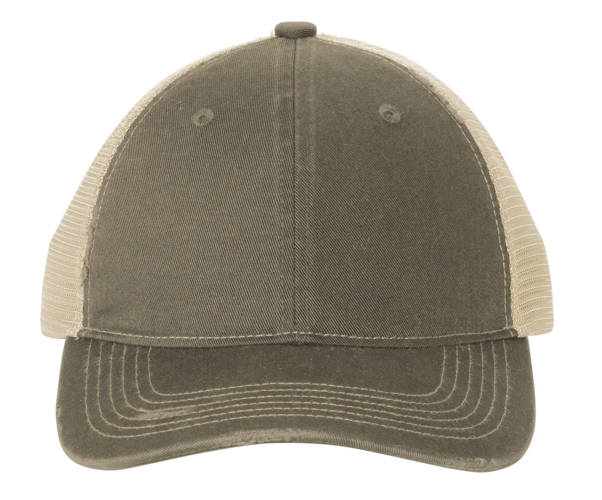 Port Authority® Distressed Mesh Back Cap