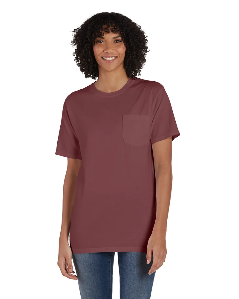 COMFORT WASH Unisex Garment-Dyed T-Shirt with Pocket view 4