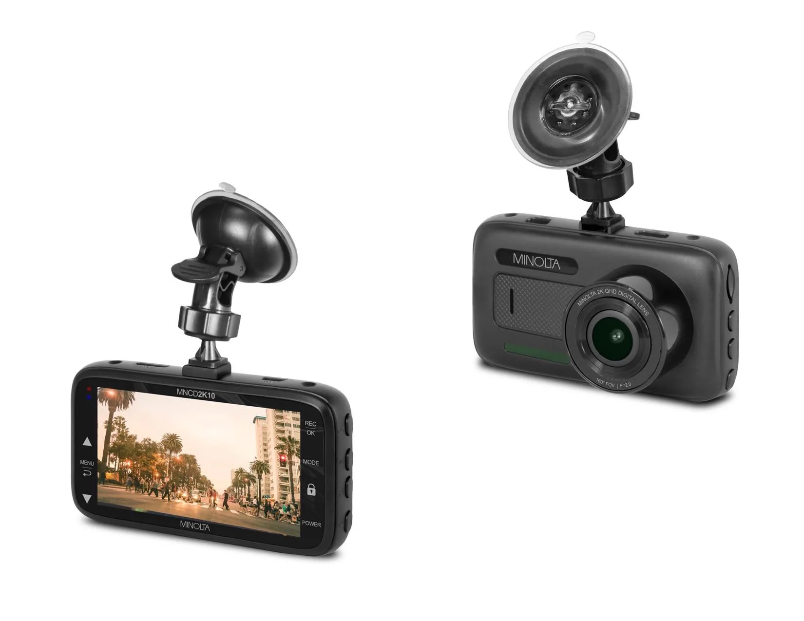 Minolta 2K Quad Hd Dashcam W/3" Lcd