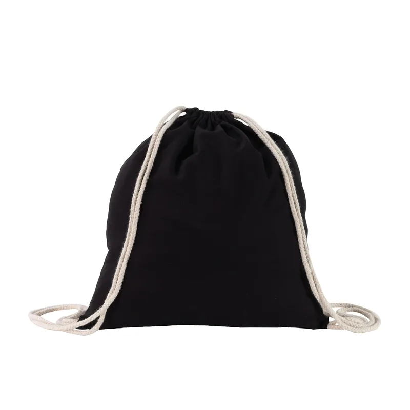 Natural Drawstring Backpack view 4