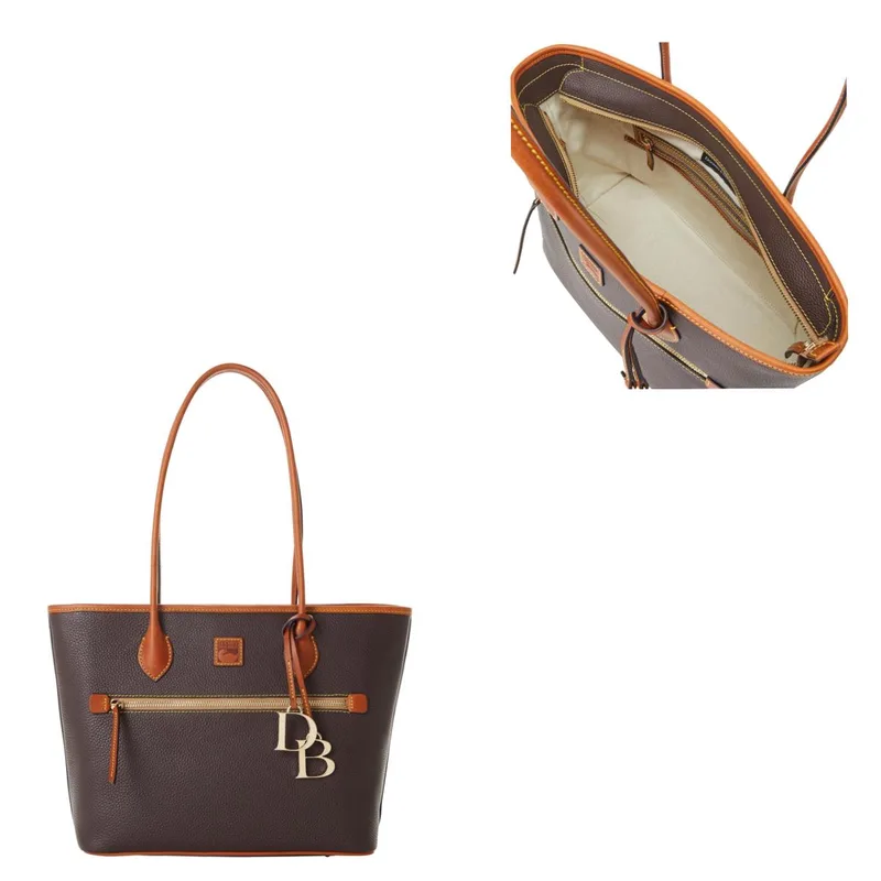 Dooney & Bourke Pebble Grain Tote Bag - Brown Tmoro