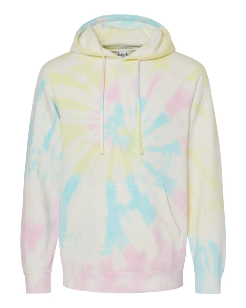 Independent Trading Co® Unisex Midweight Tie-Dyed Hooded Sweatshirt view 7