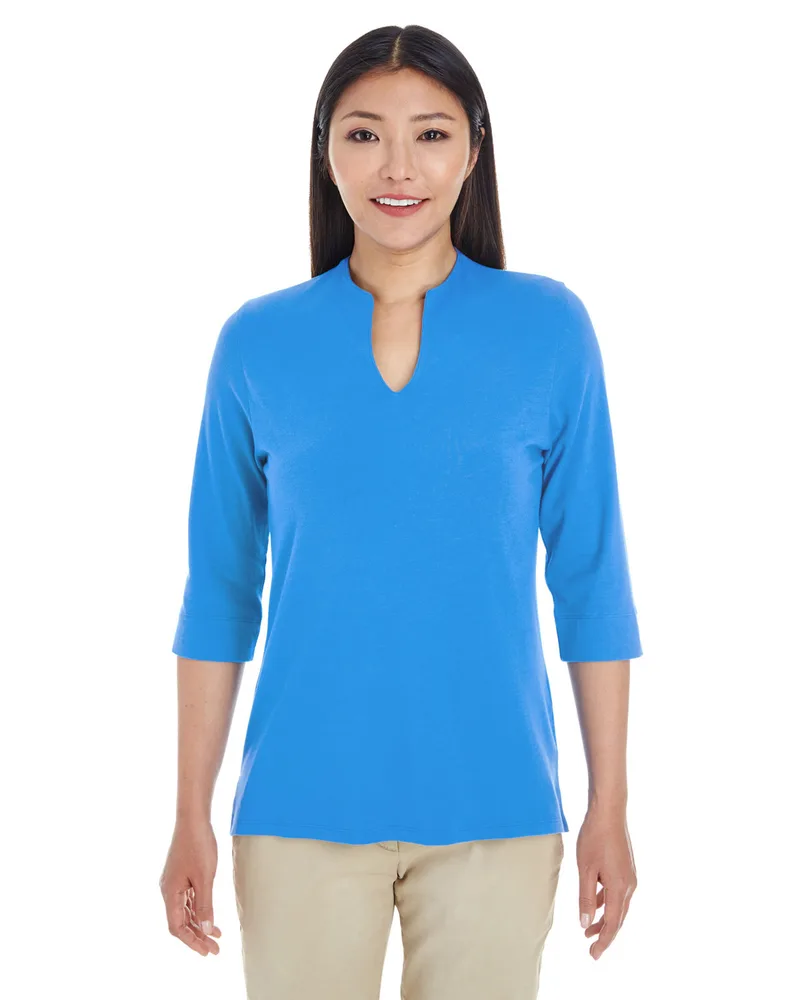 Devon and Jones Ladies' Perfect Fit™ Tailored Open Neckline Top