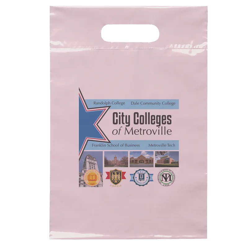 Die Cut Handle Bag - Dynamic Color (9 1/2" x 14")