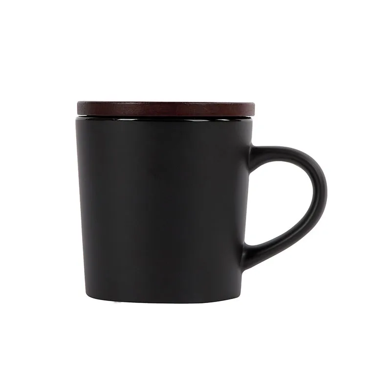 Copenhagen 16 oz. Ceramic Mug w/ Wood Lid view 2