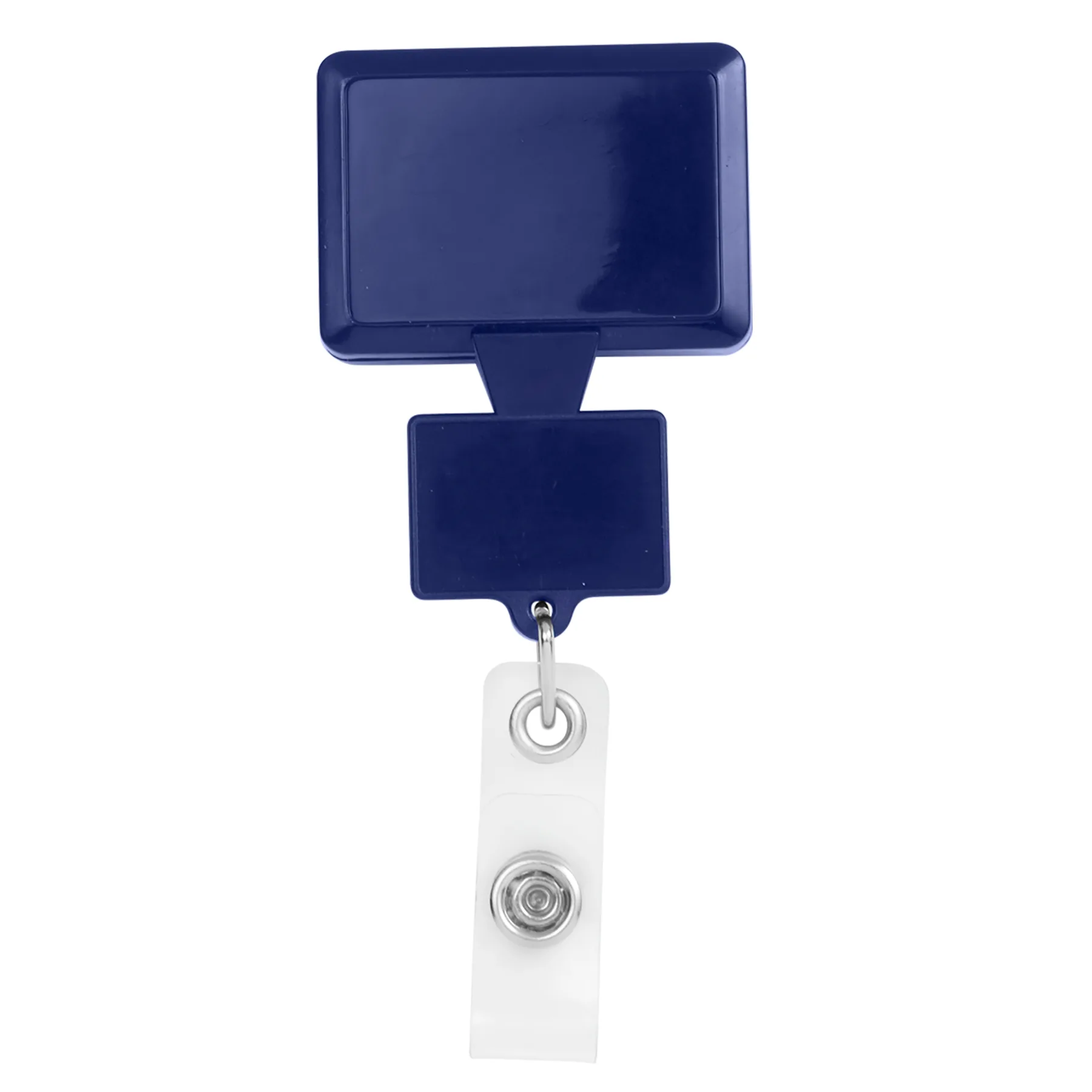 Double Up Rectangle Retractable Badge Reel view 2
