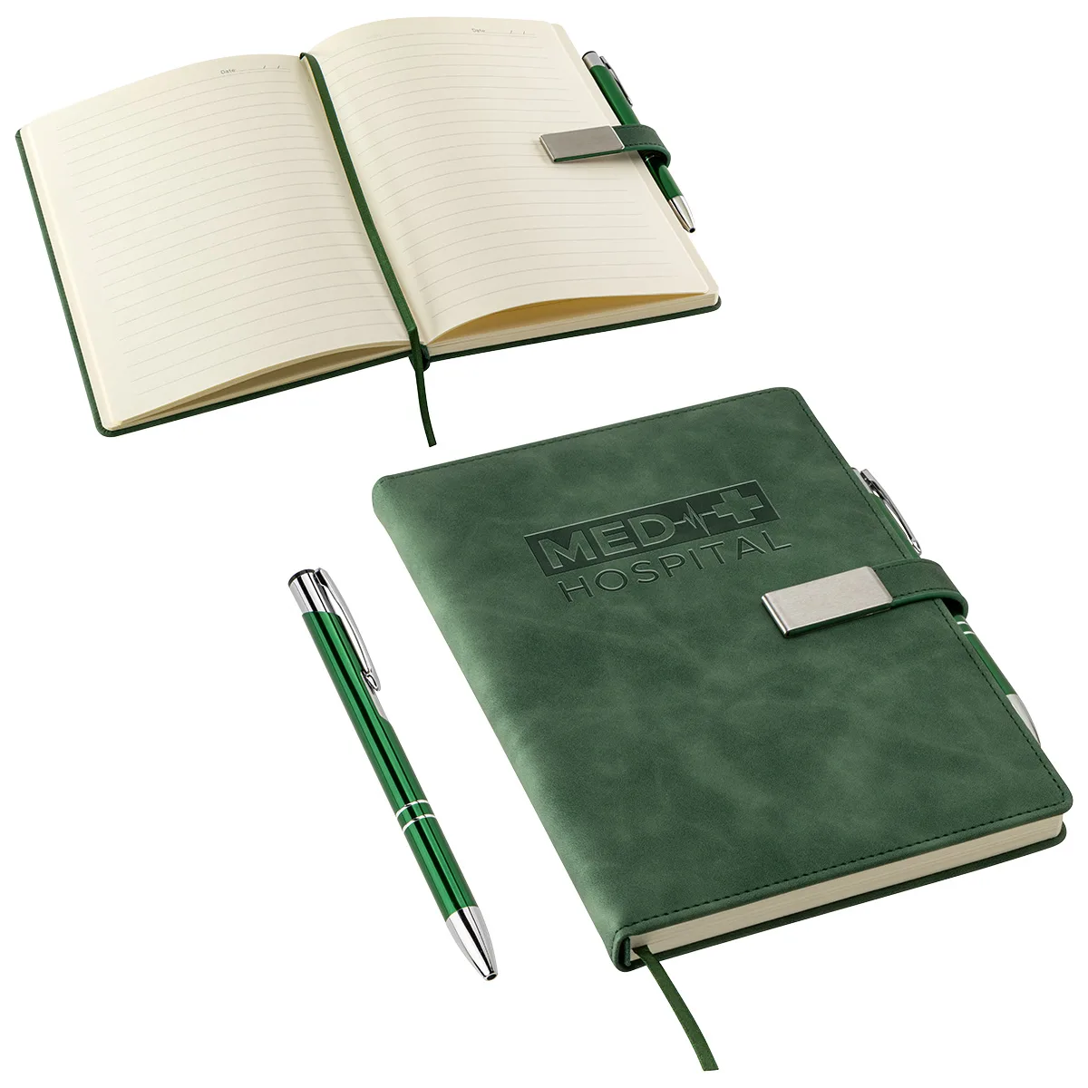 Thesis Hardcover Journal with Magnetic Closure & Pen view 5