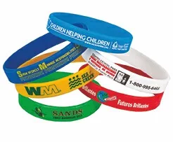 1/2" Screen Printed Silicone Awareness Bracelets view 3