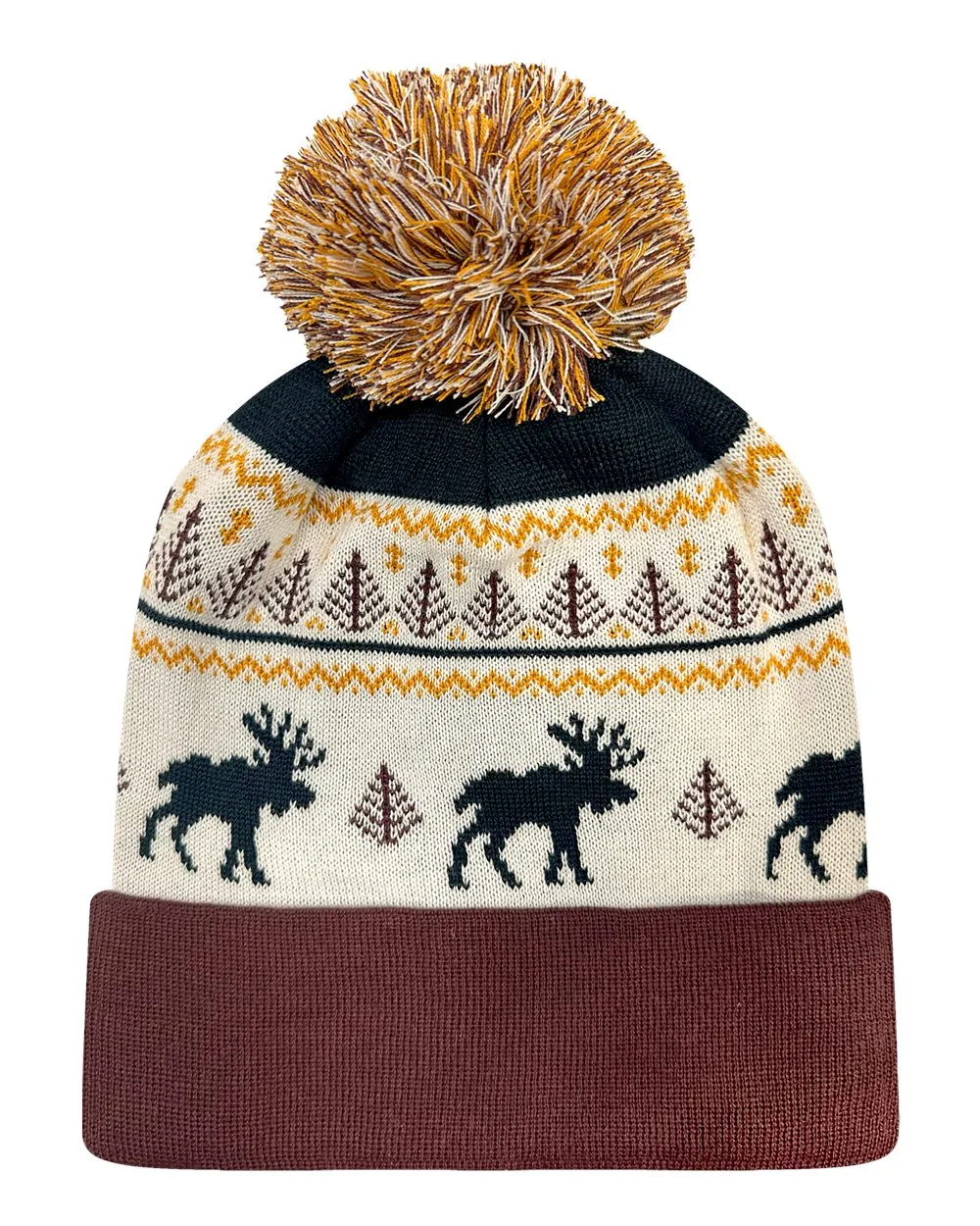 Fairisle Moose/Brown