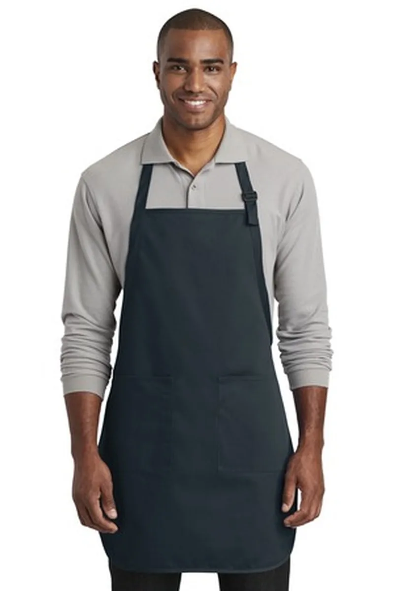 Port Authority ® Full-Length Two-Pocket Bib Apron.